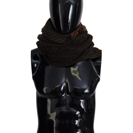 Dolce & Gabbana Multicolor Knitted Men Neck Wrap Shawl Scarf MS6827