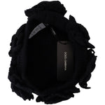 Dolce & Gabbana Black Wool Knit Winter Beanie Hat HAT9377