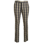 BENCIVENGA Chic Multicolor Checkered Cotton Pants BENCIVENGA Dim Gray