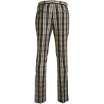 BENCIVENGA Chic Multicolor Checkered Cotton Pants BENCIVENGA Dim Gray