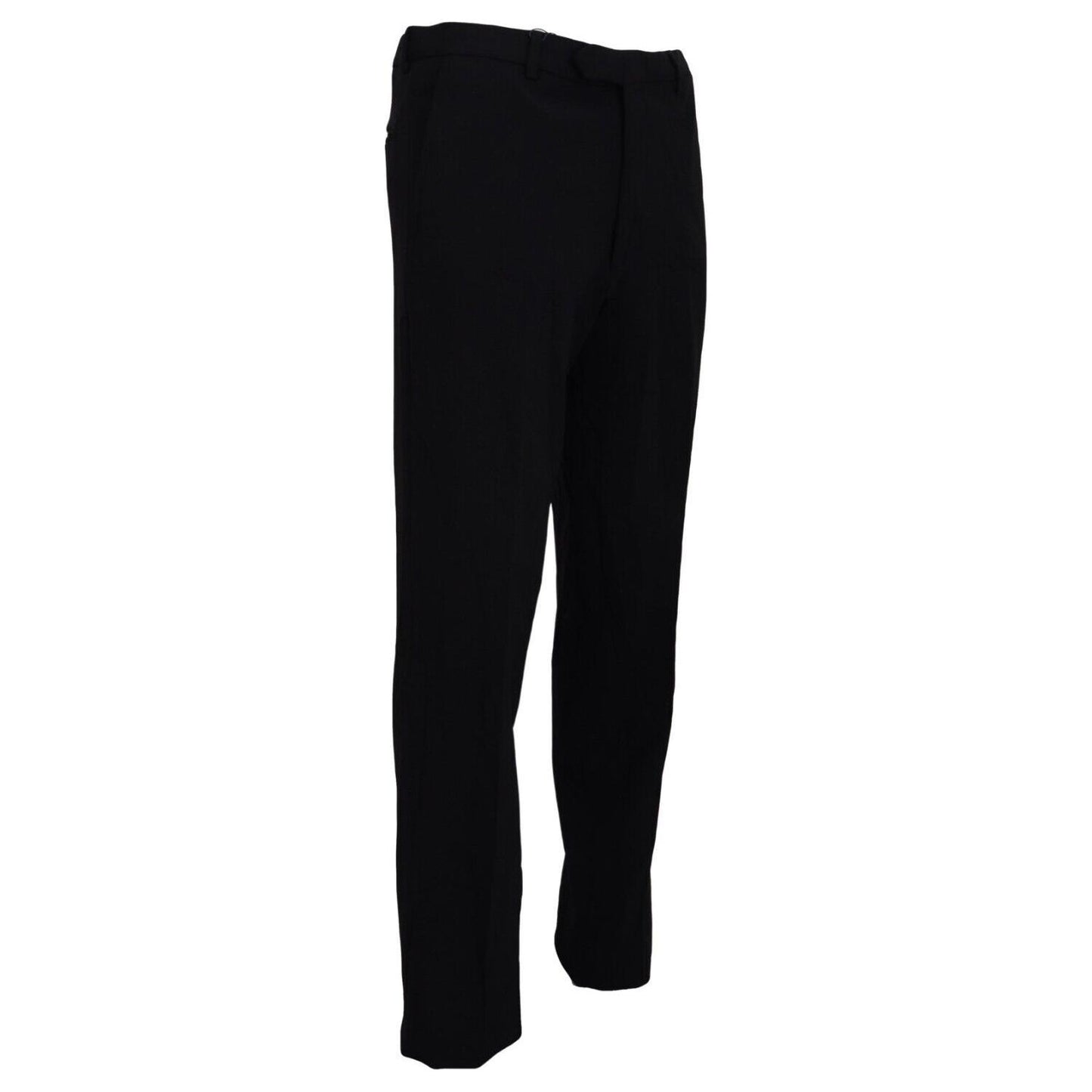 BENCIVENGA Black Straight Fit Men Formal Trousers Pants PAN71350 - 44