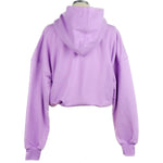 Comme Des Fuckdown Chic Purple Hooded Sweatshirt with Logo Print CO-10011-S