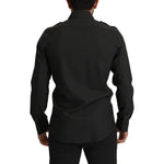 Dolce & Gabbana Dark Green Cotton Slim Fit Casual Men Shirt TSH82929- 40