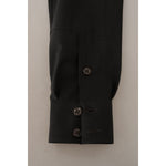 Dolce & Gabbana Dark Green Cotton Slim Fit Casual Men Shirt TSH82929- 40