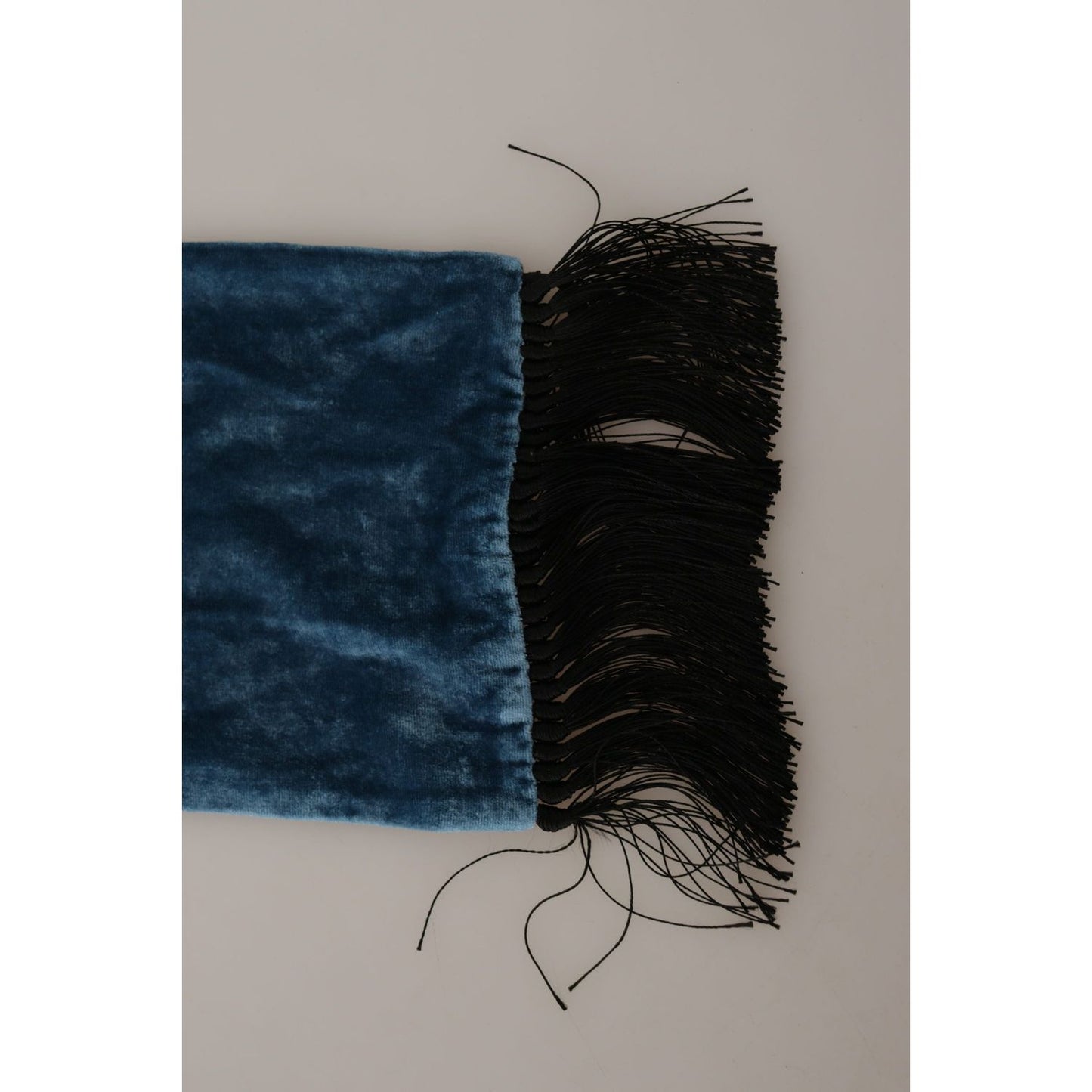 Dolce & Gabbana Blue Velvet Solid Neck Warmer Men's Shawl Scarf MS6109