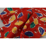 Dolce & Gabbana Multicolor DG Umbrellas Print Shawl Fringe Scarf MS6209
