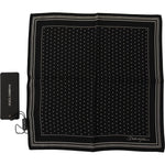 Dolce & Gabbana Black Polka Dots DG Logo Square Handkerchief MS6268