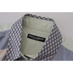 Dolce & Gabbana Multicolor Cotton Patchwork Slim Shirt TSH83564- 37