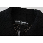 Dolce & Gabbana Black Button Down Long Blazer Cotton Jacket JKT3505 - 40