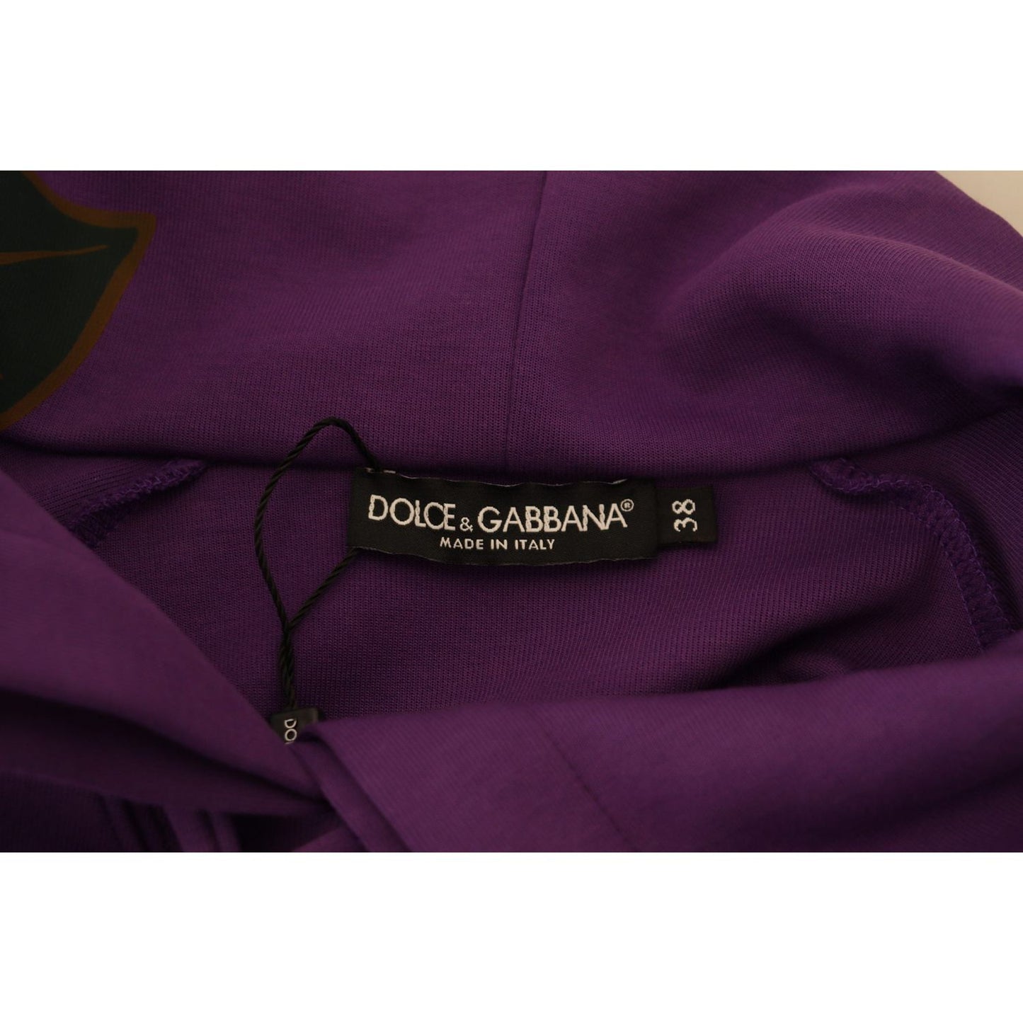Dolce & Gabbana Purple Floral Print Pullover Cotton Sweater TSH83259 - 38