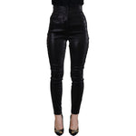 Dolce & Gabbana Black Washed Cotton Skinny Denim Jeans PAN73101 - 36
