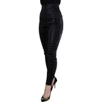 Dolce & Gabbana Black Washed Cotton Skinny Denim Jeans PAN73101 - 36