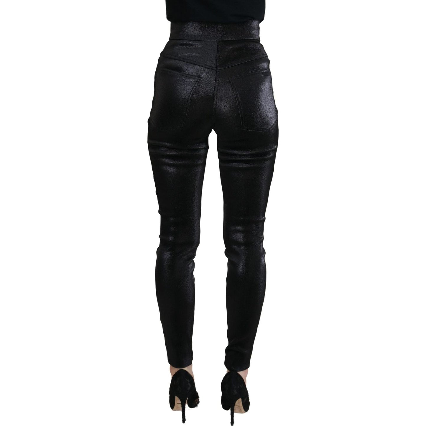 Dolce & Gabbana Black Washed Cotton Skinny Denim Jeans PAN73101 - 36