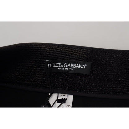 Dolce & Gabbana Black Washed Cotton Skinny Denim Jeans