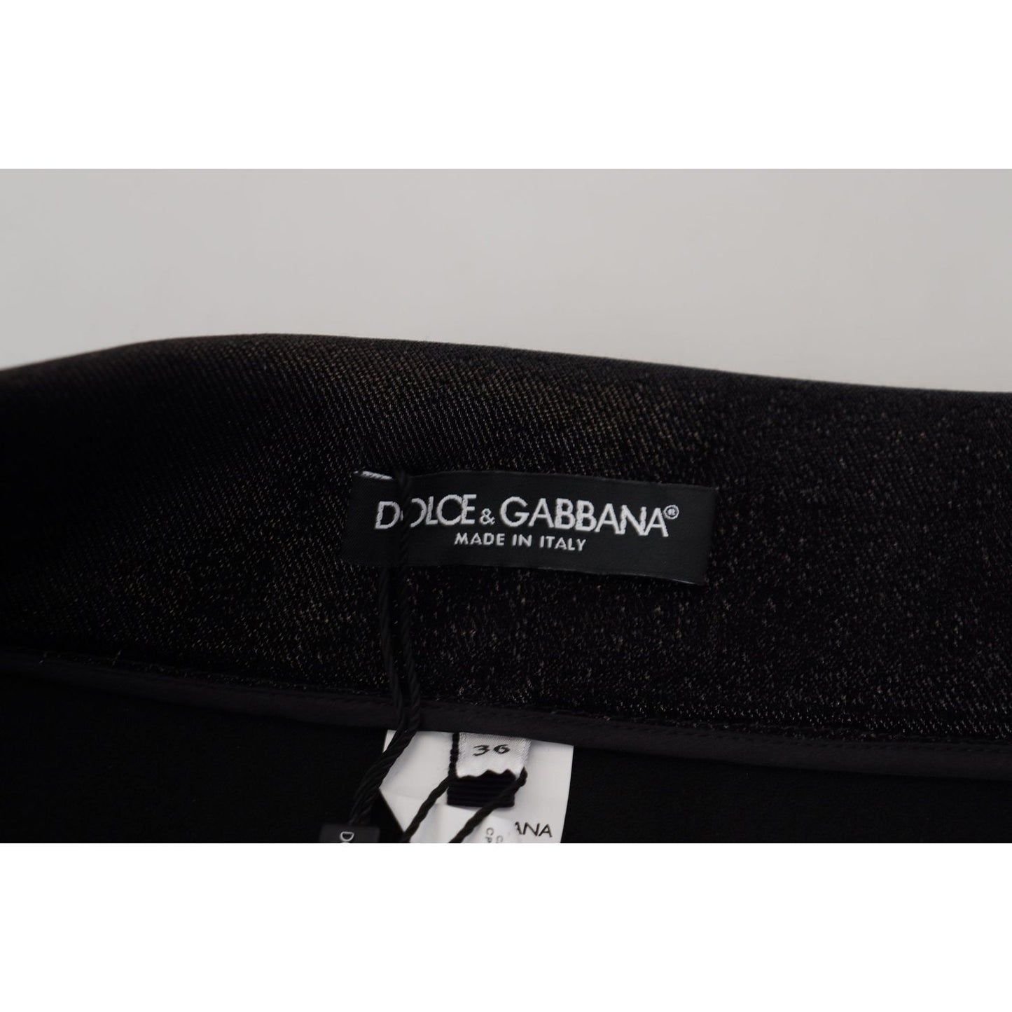 Dolce & Gabbana Black Washed Cotton Skinny Denim Jeans PAN73101 - 36