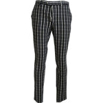 Elegant Black and White BENCIVENGA Pants BENCIVENGA Black