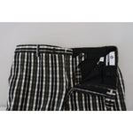 Elegant Black and White BENCIVENGA Pants BENCIVENGA Gray