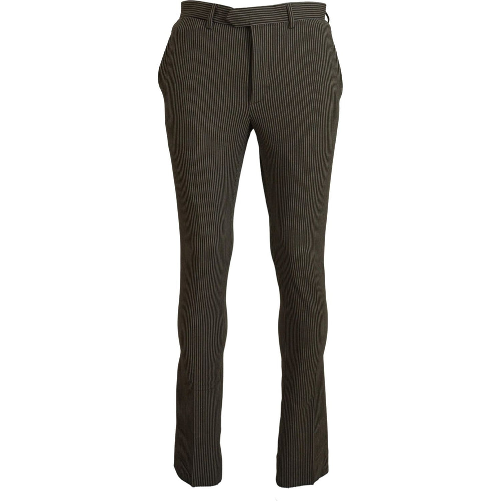 BENCIVENGA Elegant Multicolor Pure Cotton Trousers BENCIVENGA Dark Slate Gray