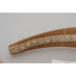 Dolce & Gabbana Beige Viscose Women Hair Headband Diadem SMY101025