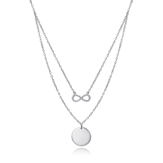 VICEROY JEWELS Mod. 4087C000-00 silver necklace with quartz movement and official packaging, designed for ladies.
