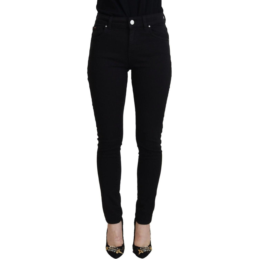 Dolce & Gabbana Black Cotton High Waist Casual Denim Jeans PAN73089- 38