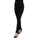 Dolce & Gabbana Black Cotton High Waist Casual Denim Jeans PAN73089- 38