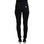Dolce & Gabbana Black Cotton High Waist Casual Denim Jeans PAN73089- 38