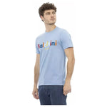 Baldinini Trend Light Blue Cotton Men T-Shirt BA-23187-XS