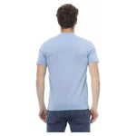 Baldinini Trend Light Blue Cotton Men T-Shirt BA-23187-XS