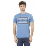 Baldinini Trend Light Blue Cotton Men T-Shirt BA-23178-M