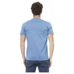 Baldinini Trend Light Blue Cotton Men T-Shirt BA-23178-M