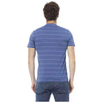Baldinini Trend Blue Cotton Men T-Shirt BA-23167-XS
