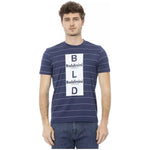 Baldinini Trend Blue Cotton Men T-Shirt BA-23155-XS