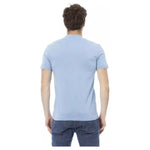 Baldinini Trend Light Blue Cotton Men T-Shirt BA-23170-XS