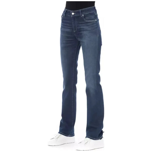 Baldinini Trend Blue Cotton Women Jeans BA-23108-W31