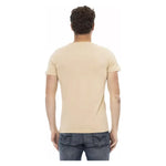 Trussardi Action Beige Cotton Men T-Shirt Trussardi Action Wheat