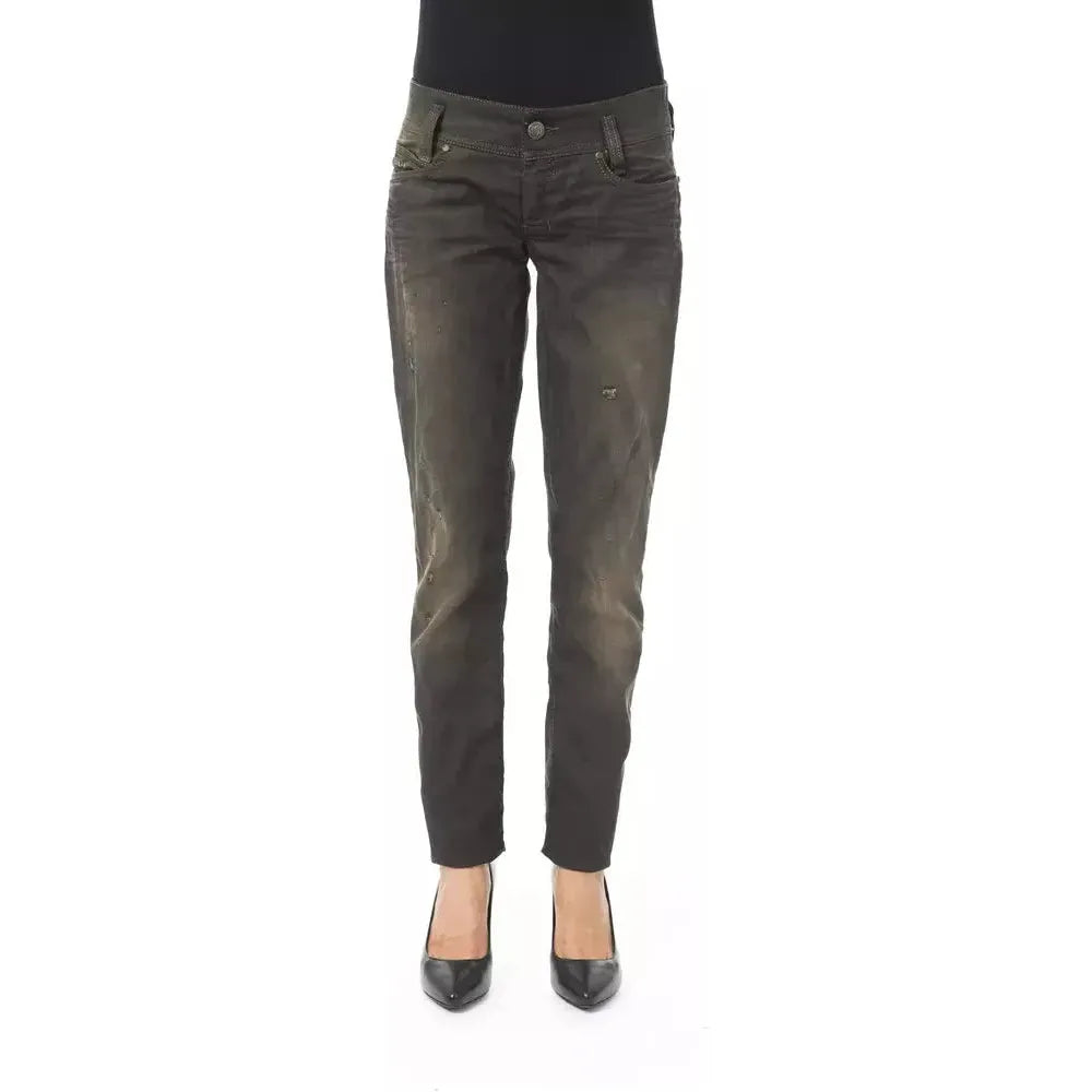 BYBLOS Black Cotton Women Jeans BY-17638-W26