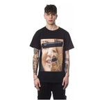Nicolo Tonetto Black Cotton Men T-Shirt NI-12975-S