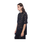 Nicolo Tonetto Black Cotton Men T-Shirt NI-12951-XL