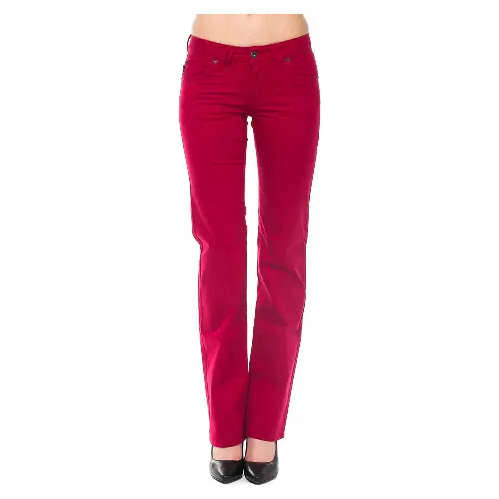 Ungaro Fever Red Cotton Women Pants