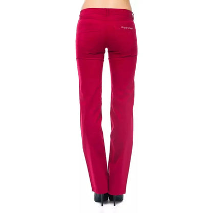 Ungaro Fever Red Cotton Women Pants