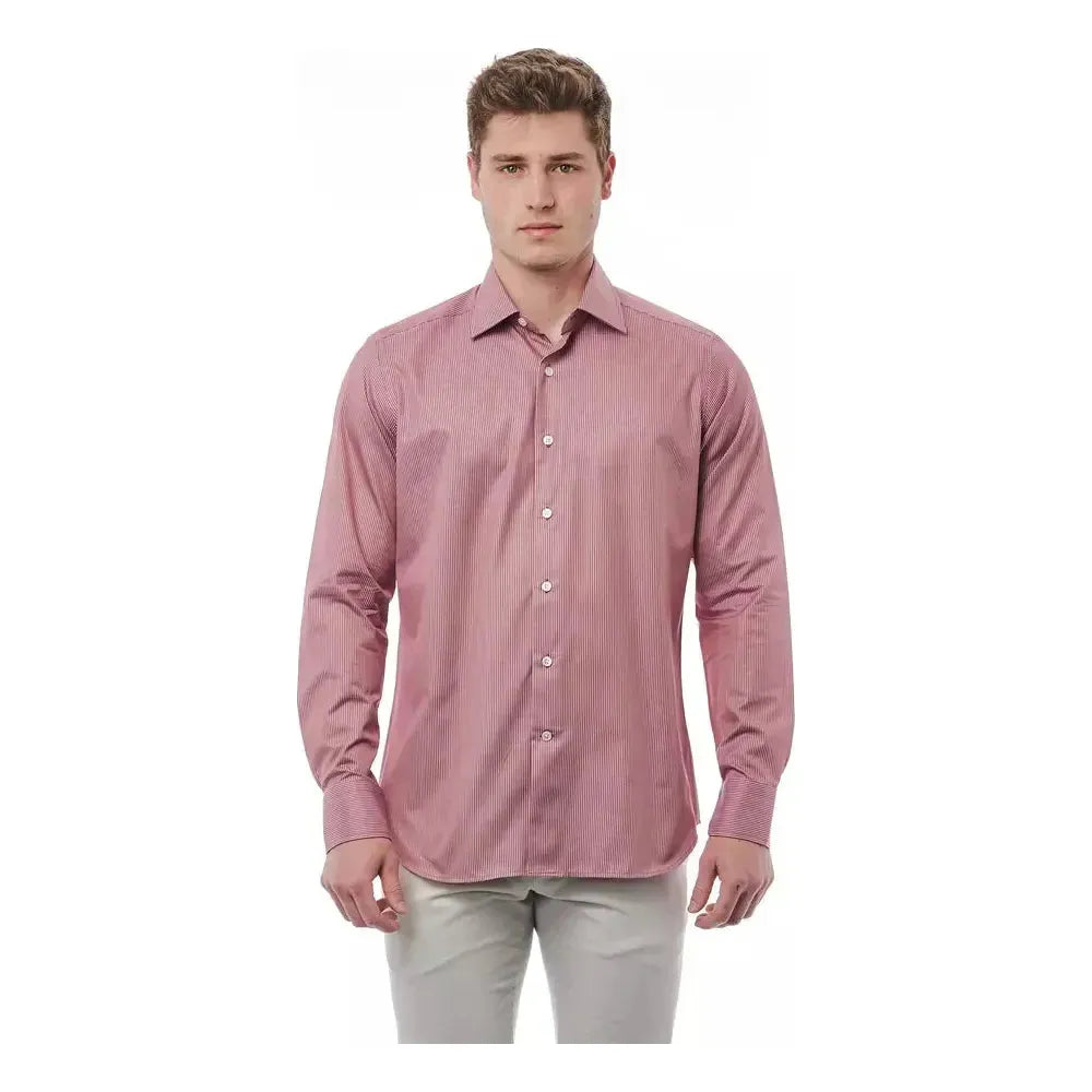 Bagutta Red Cotton Men Shirt BA-21397-M