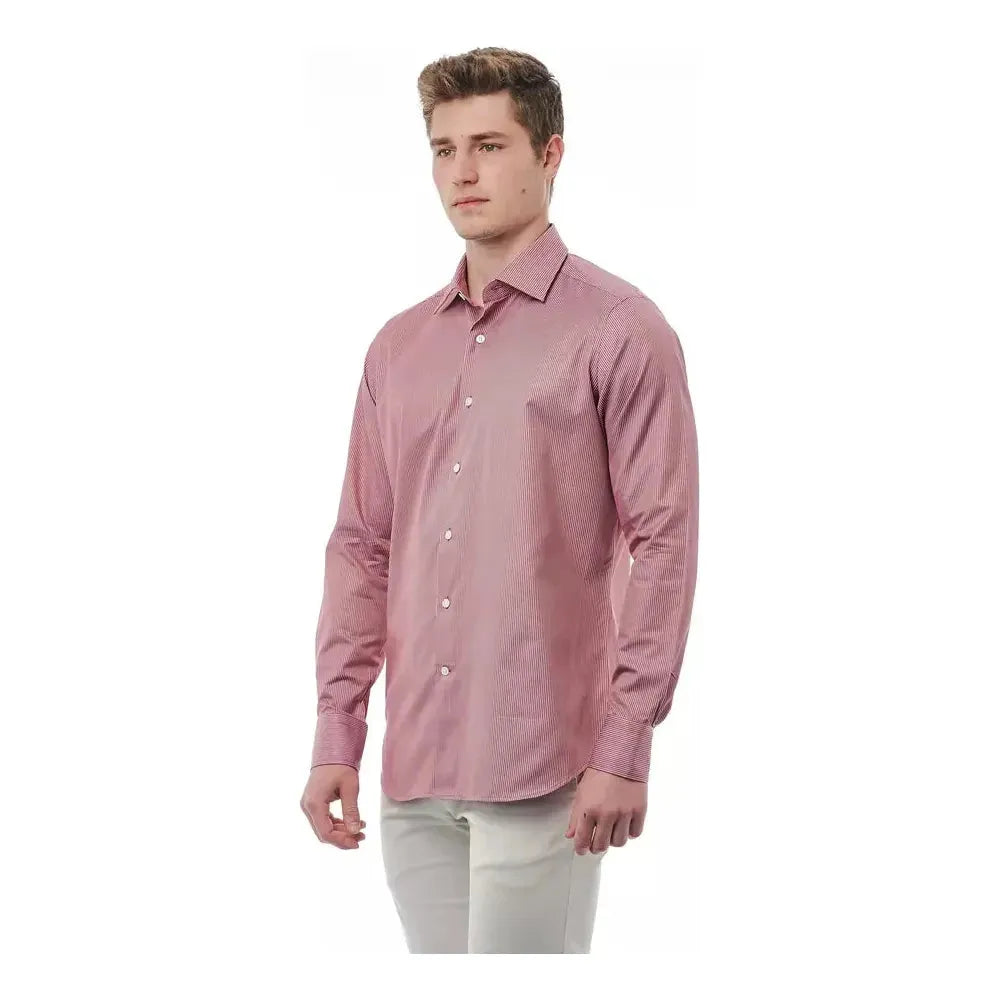 Bagutta Red Cotton Men Shirt BA-21397-M