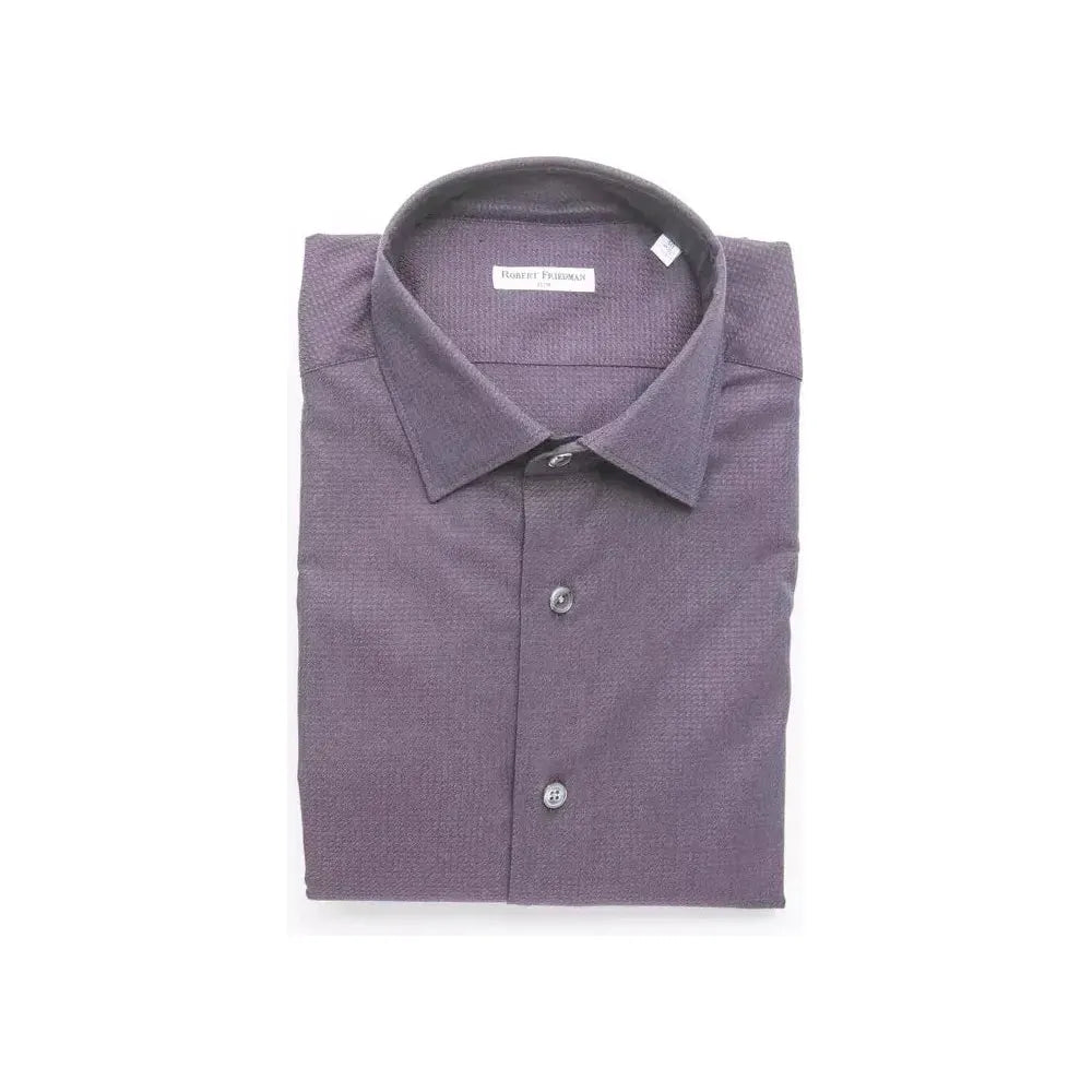 勃艮第修身领衬衫 - 中号优雅