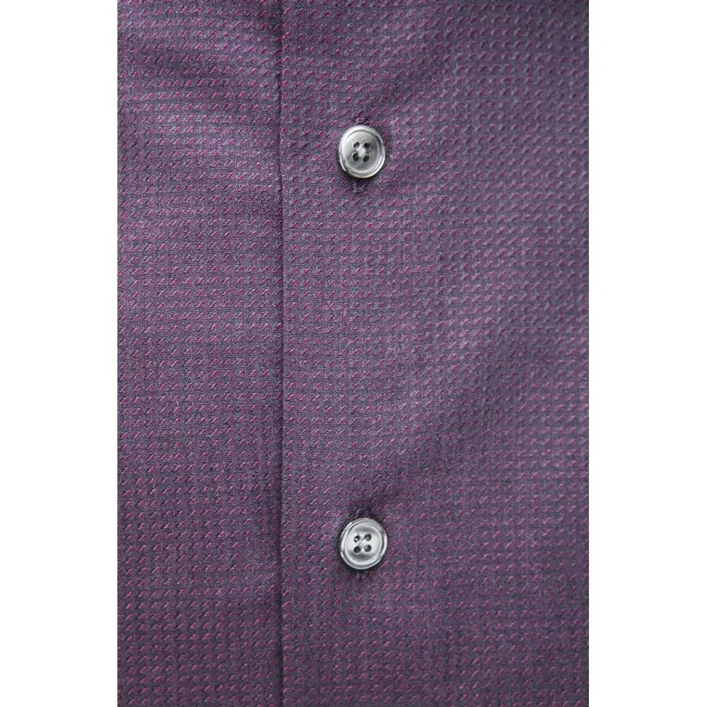 勃艮第修身领衬衫 - 中号优雅