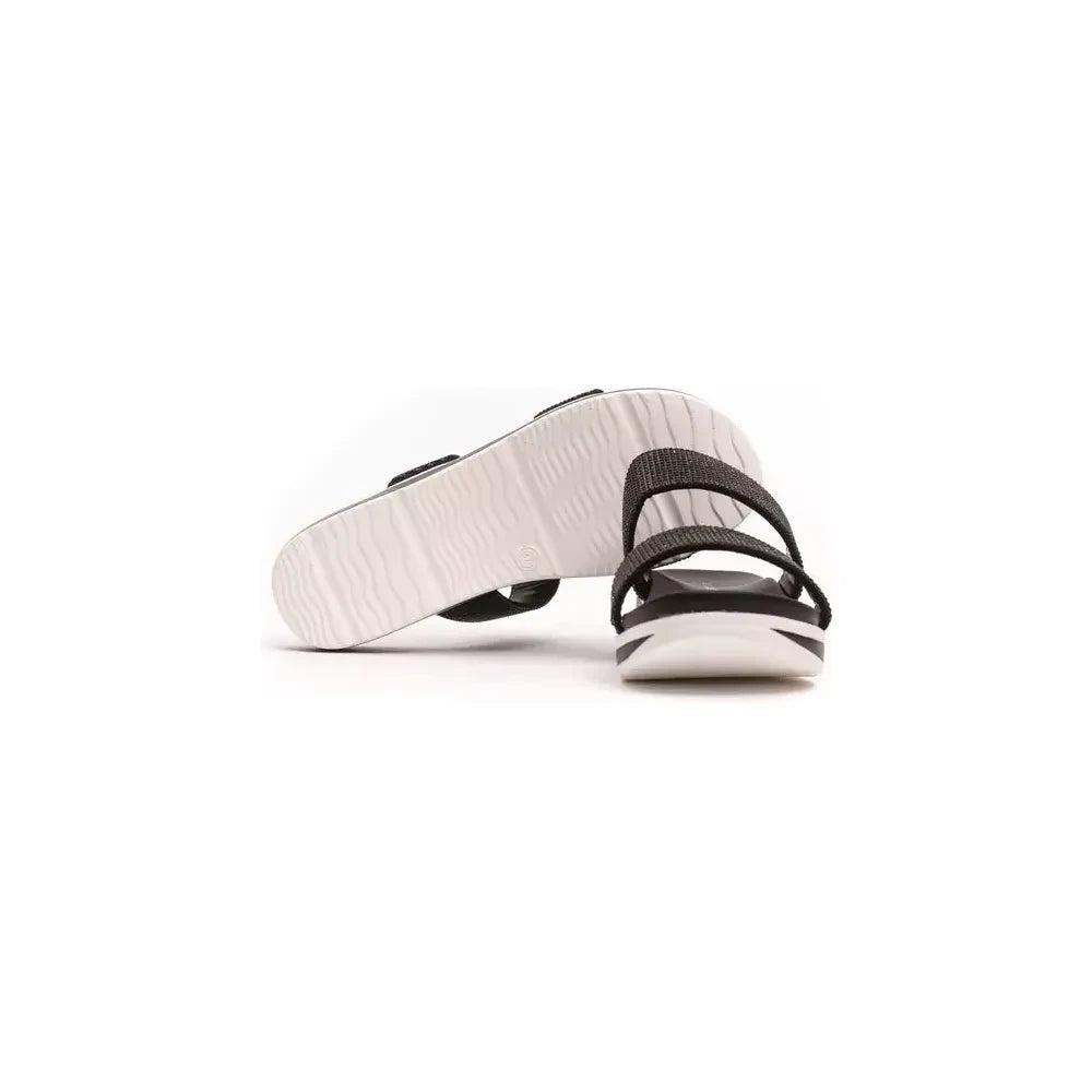 Péché Originel Chic Rhinestone Twin-Strap Low Sandals PC-18723-38-FBB-177