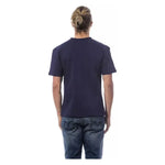 Verri Blue Cotton Men T-Shirt Verri Dark Slate Gray