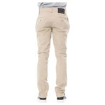 Verri Beige Cotton Men Chino Pant Verri Light Gray