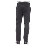 Verri Black Cotton Men Pant Verri Dark Slate Gray