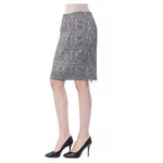 BYBLOS Black Viscose Women Skirt WOMAN SKIRTS BYBLOS Gray